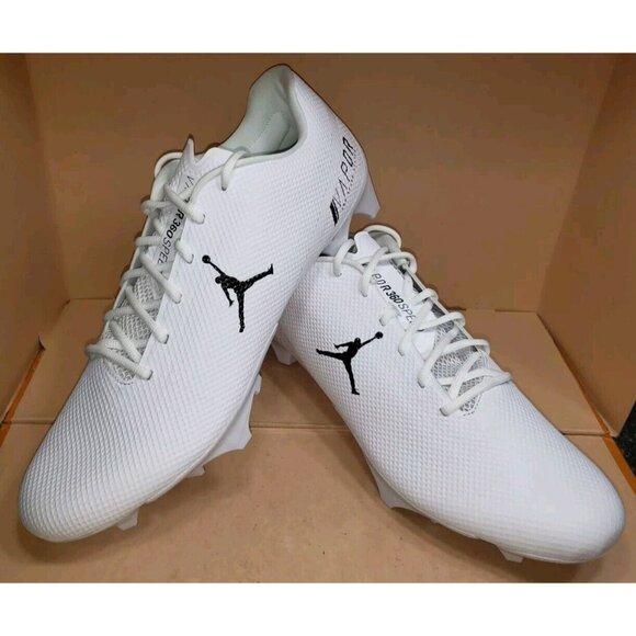 NIKE JORDAN VAPOR EDGE SPEED 360 WHITE FOOTBALL CLEATS MEN\'S SIZE 16 NEW main image 8